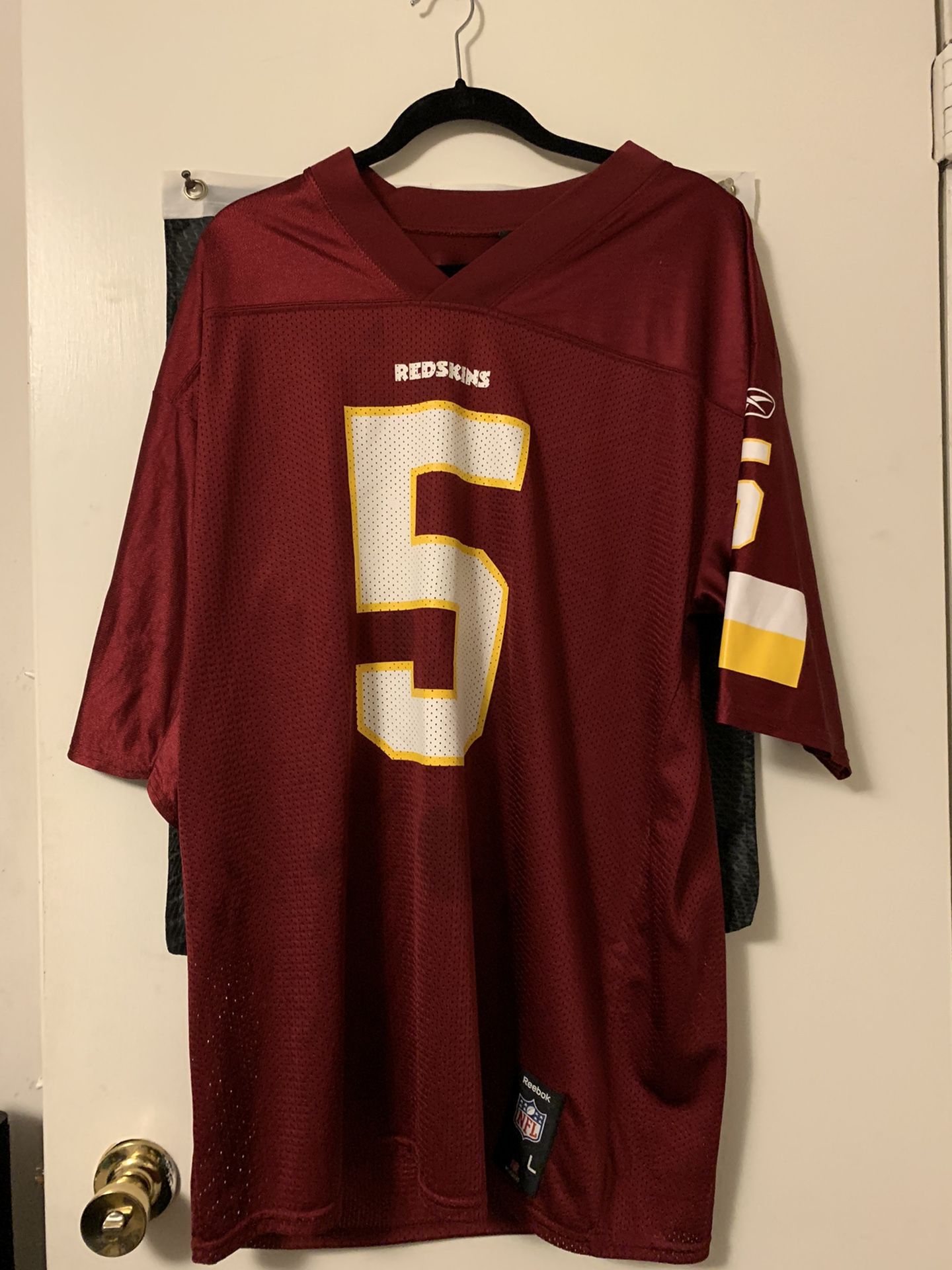 REEBOK NFL Washington REDSKINS #5 McNabb Jersey Adult Size Large