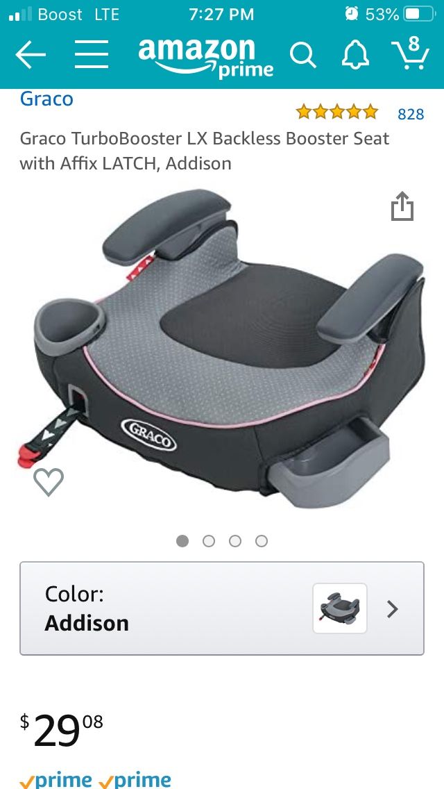 Graco kids car seat booster New