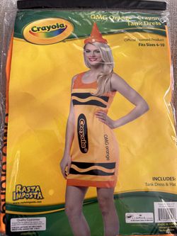 Crayola OMG Orange Tank Dress Brand new!