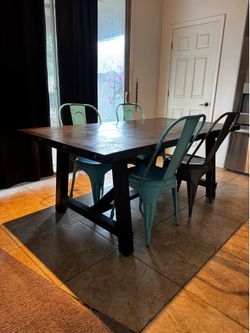 Farmhouse table and chairs