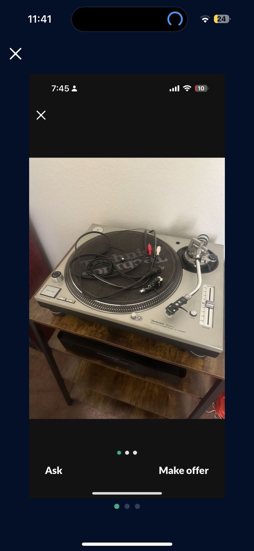 Technics SL-1200 MK7-S Turntable - Silver
