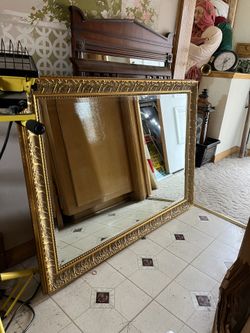 Ornate Gold Beveled Mirror From Carolina Mirror Co