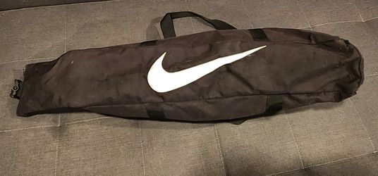 Nike Sports Bag- Baseball, Softball, Glove, Bat & Ball Equipment Carrying Bag w Fence Clip to hang - Black and White