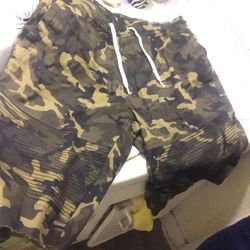 Camo Jean shorts