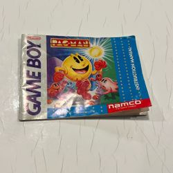 Instructions Manuel for Pac-Man For Nintendo Gameboy.