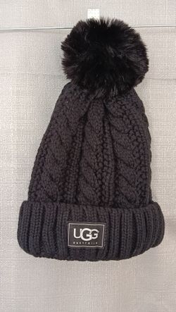 Authentic black UGG Australia winter beanie.