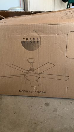 Trans Globe F-1006 BN Ceiling Fan