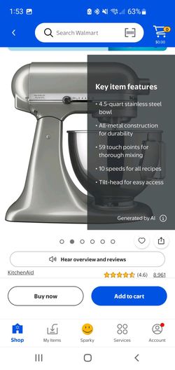Kitchen Aid 4.5