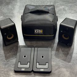 KRK GoAux 3 3-Inch 2-Way Portable Studio Monitor System w/ Bluetooth Bag