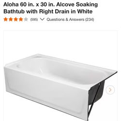 Bathtub 60 In X 30 In