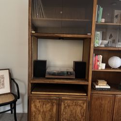 Wood Cabinet Hutch