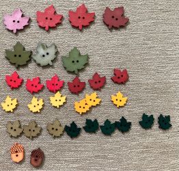 Leaf Buttons/Beads