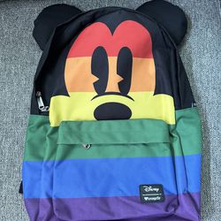 Disney Loungefly Rainbow Mickey Backpack