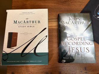 MacArthur Study Bible and The Gospel According to Jesus