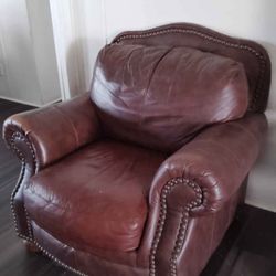 Leather 1 person sofa