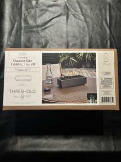 Two Harbors 14" Patio Tabletop Fireplace Black - Threshold™