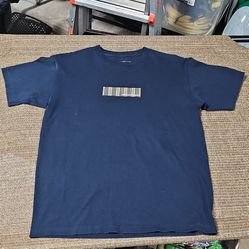 Navy Blue Graphic Crewneck T-Shirt