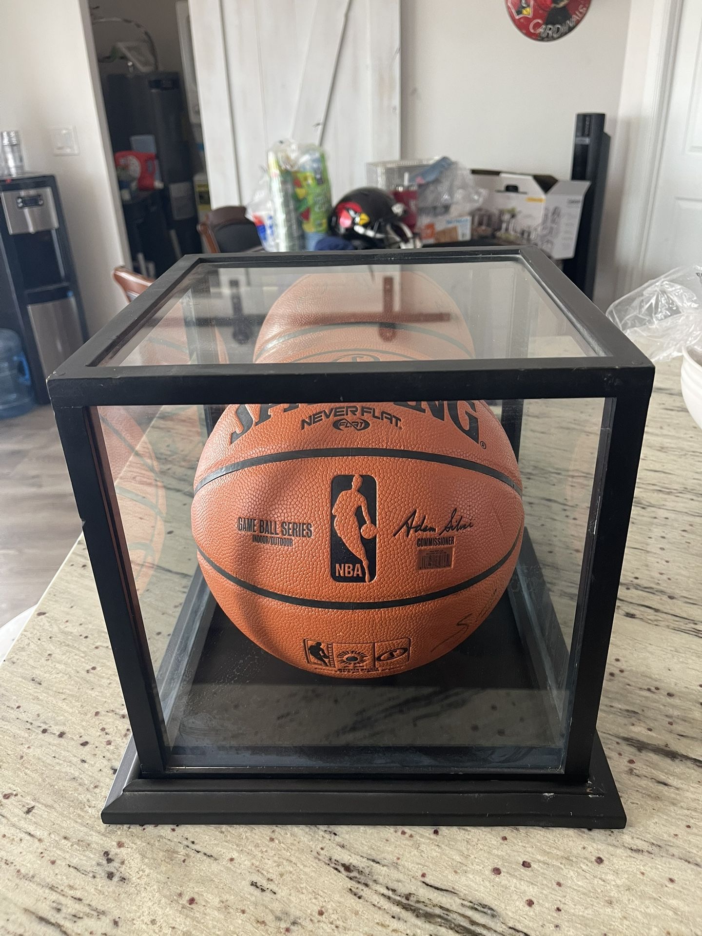 Signed NBA Ball with Display Case