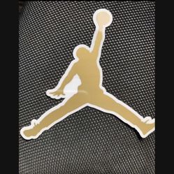Gold Jordan Stickers
