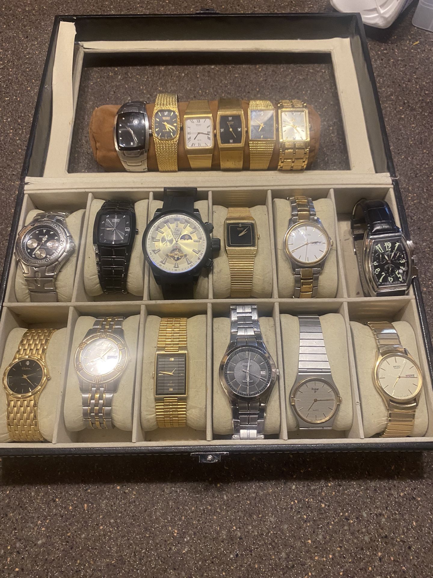 18 Mens Watches. Seiko, Bulova Citizens and more!