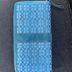 Blue Coach wallet 