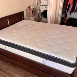 Queen Storage Bed & Mattress Combo