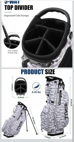 TIVoR Camo Golf Stand Bag