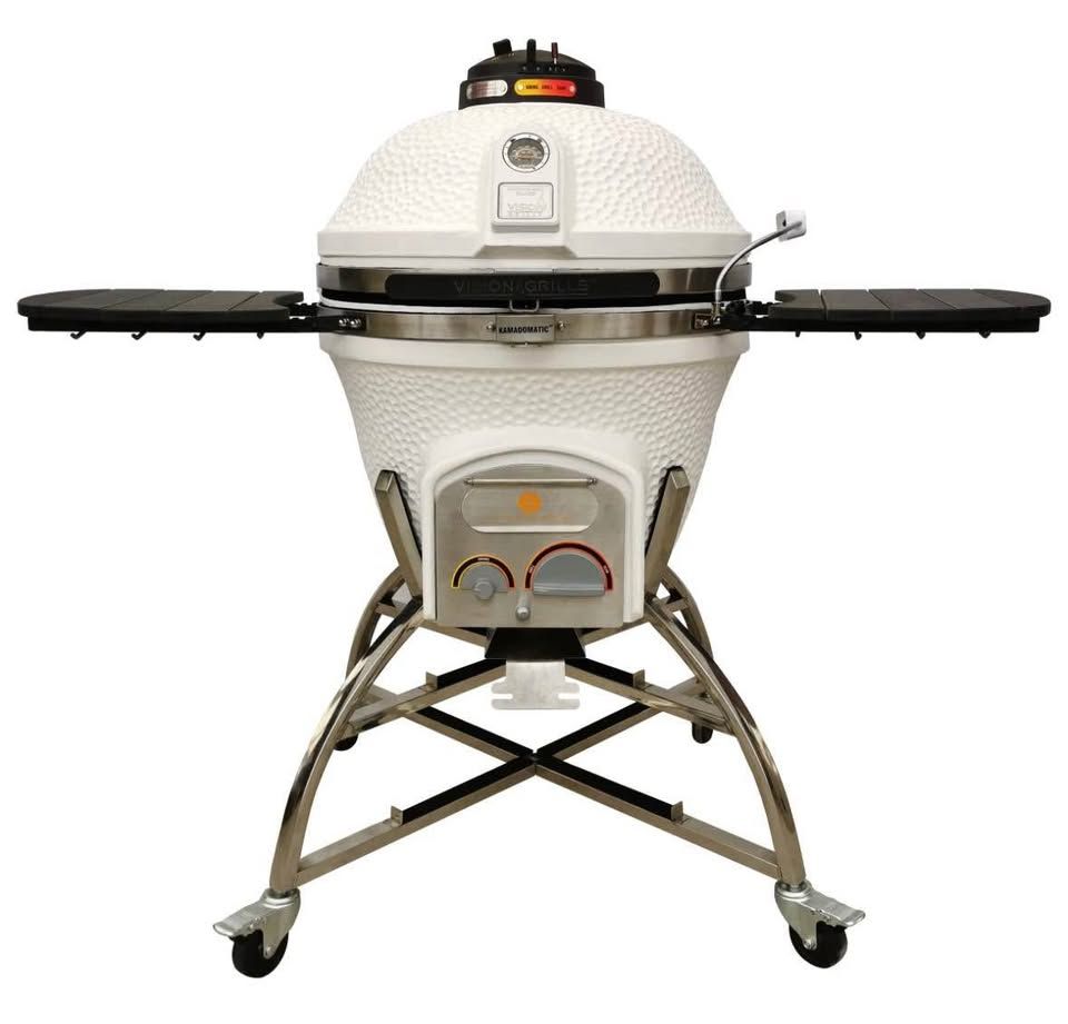 Vision Grills XD702 Maxis Ceramic Kamado Grill - White