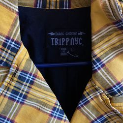 Tripp Nyc Wild Child Plaid Biker Jacket