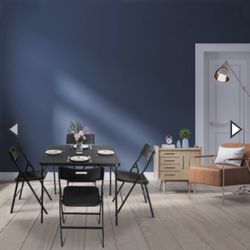 5 Pieces Folding Table and Chair Set 