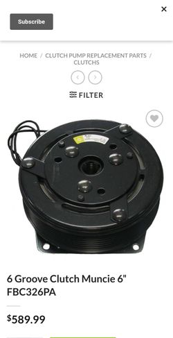 6 Groove Clutch Muncie 6″ FBC326PA