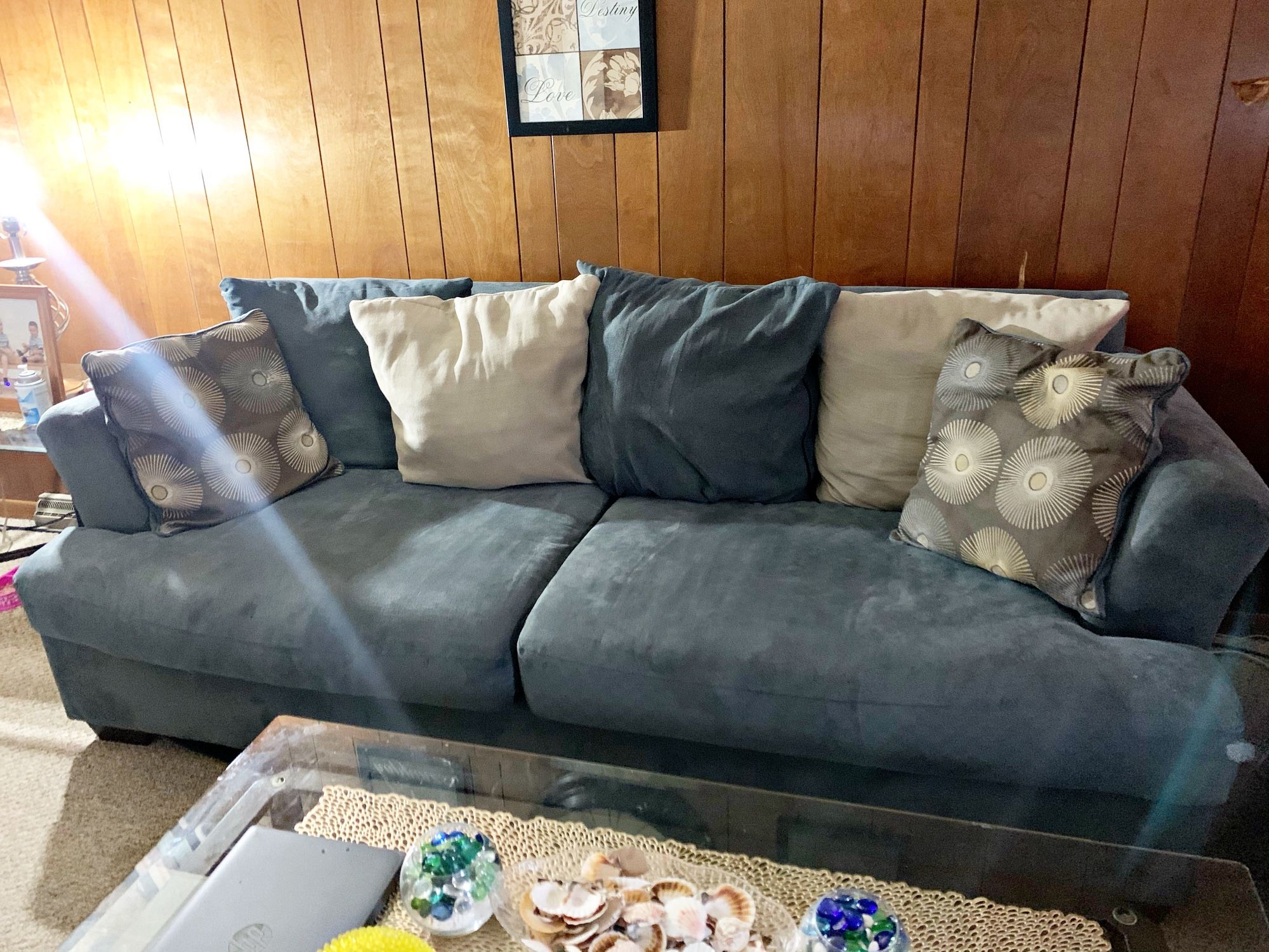 Sofas Set With Center Table And Side Table