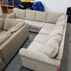Large tan beige sectional