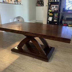 Moving Sale 3 Piece Modern Wood Coffee Table and  2 End Tables Set in Espresso Cherry