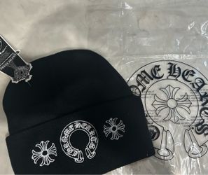 Chrome Hearts x Comme des Garçons Black Beanie