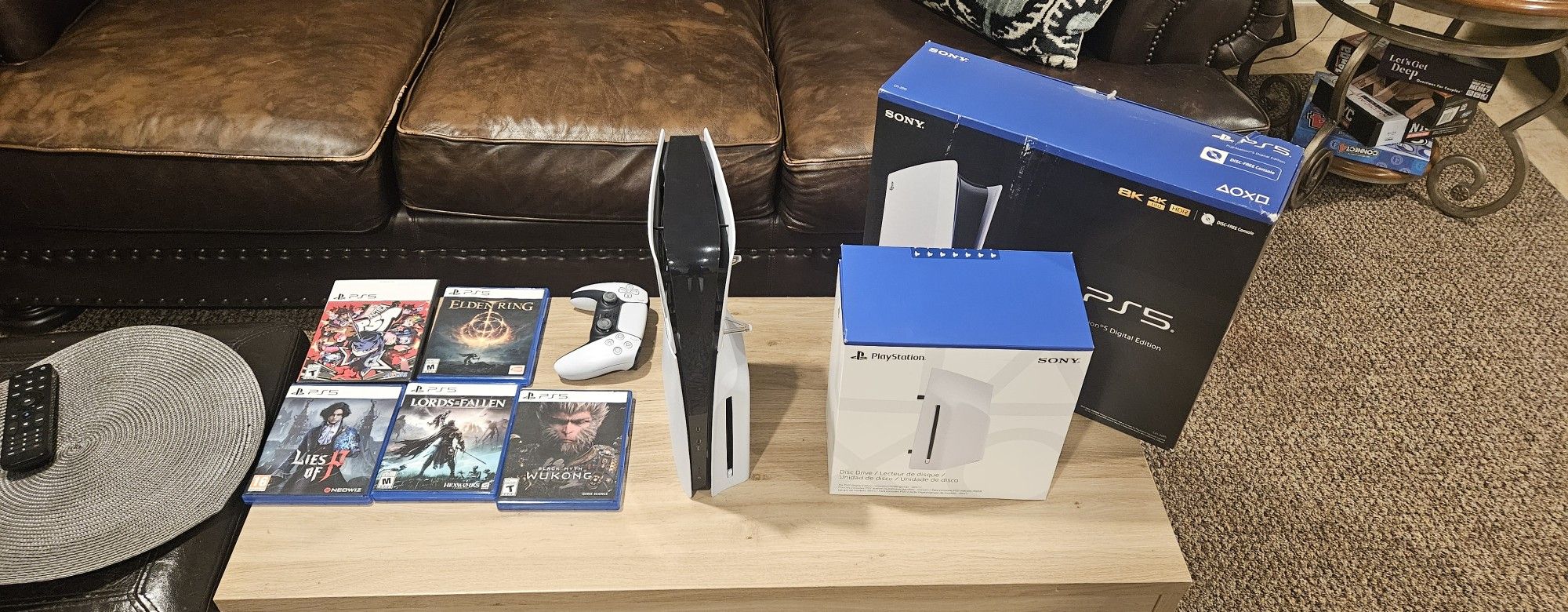 PS5 Slim Bundle. Disc Drive, 2TB Storage, Games And 2 Tb External