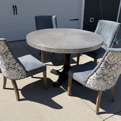 NEW Indoor/Outdoor 50” Round Table with Pedestal Base $275