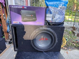 Alpine Type R 12 custom ported box 2k amp and wiring kit