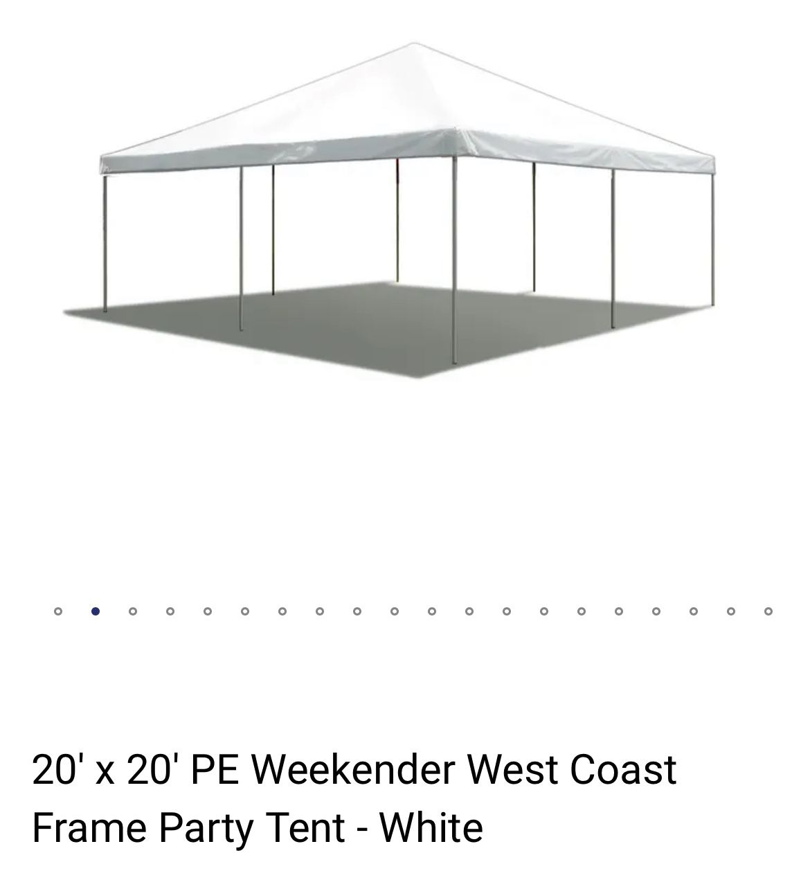 20' x20' Frame Tent - Used 2x