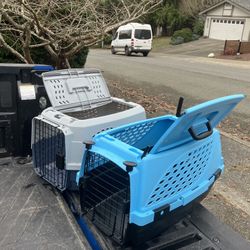 Small Dog Cat Rabbit Bunny Kennel Crate Carrier Like New 24" L by 14” W by 14” H $25 Each