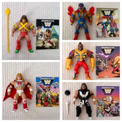 Masters of the WWE Universe Figure Lot MOTU Origins Ultimate Warrior He-Man Wrestling