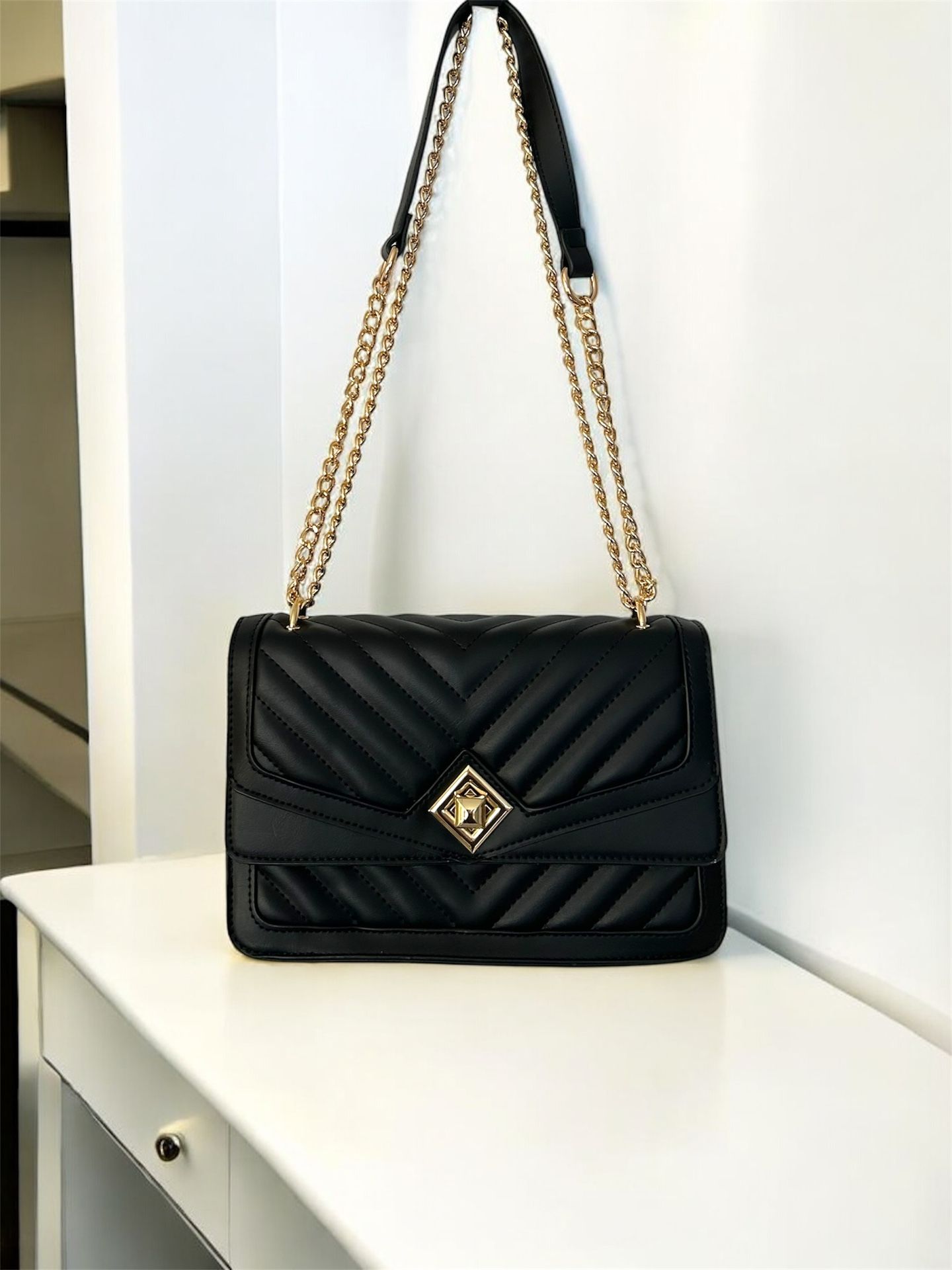 Black Leather Purse