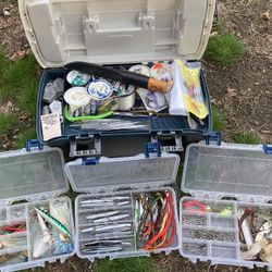 Stripped Bass Fishing Tackle Boxes Loaded