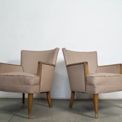 Pair Of 1950’s Mid Century Modern Arm Chairs 