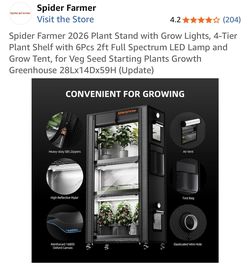 Acinfinity 2x2 & spider farmer 4 tier grow tents