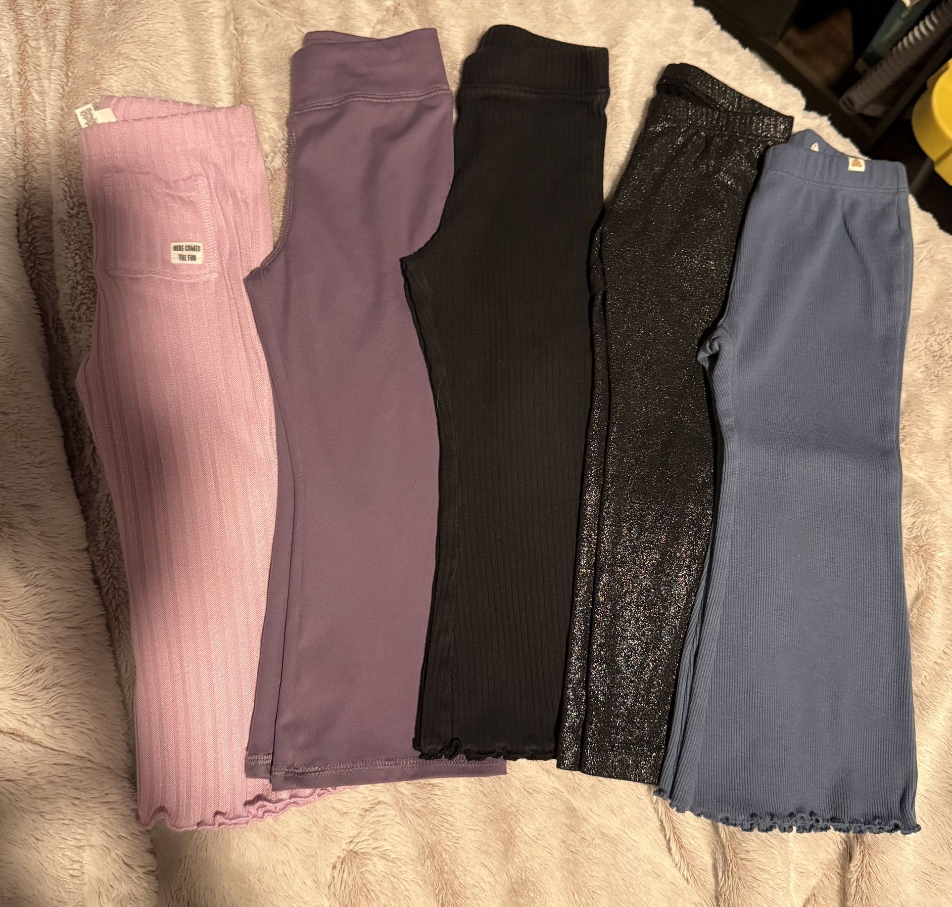 2T Toddler Flare Pants/3T Toddler Black Leggings