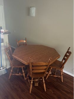 Wood table