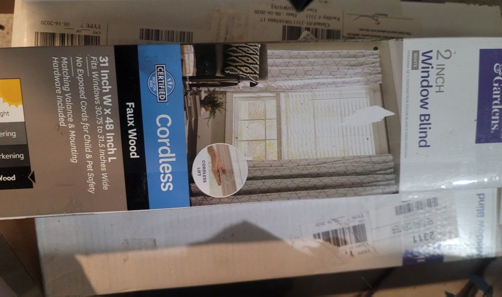3 Packs Faux Wood Blinds