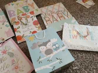 Baby Gift Bags And Tissue Paper