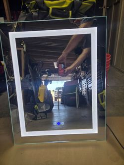 LED lighted mirror. 24x30